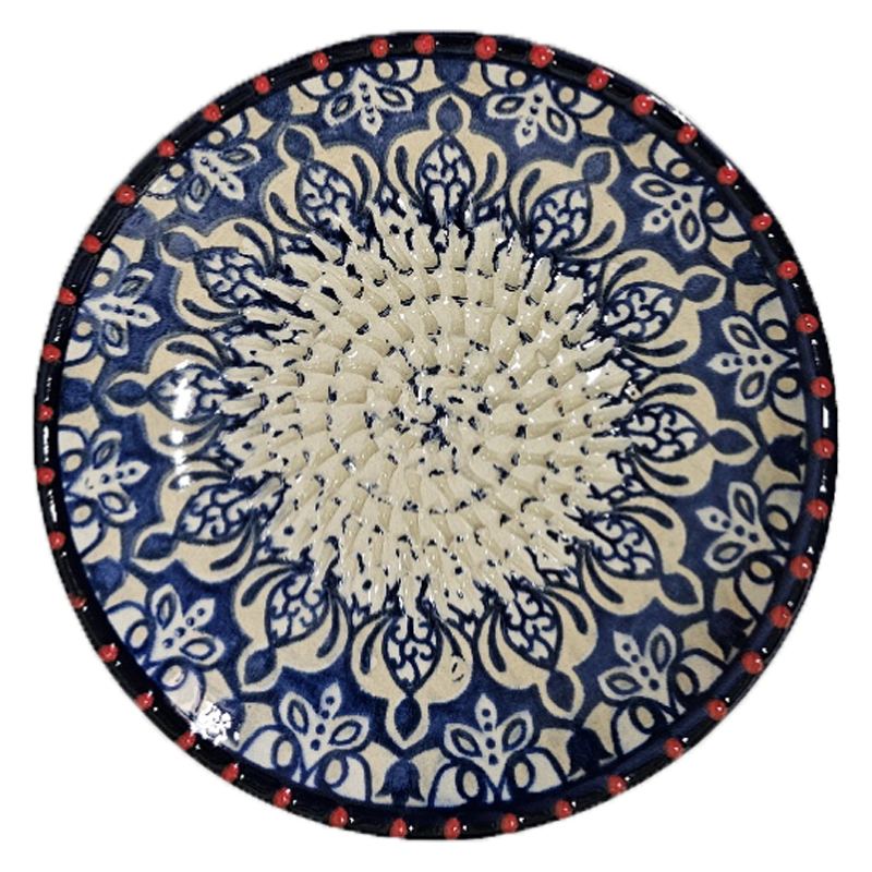 Hand-made Ceramic Garlic Grater Plate - Hand painted