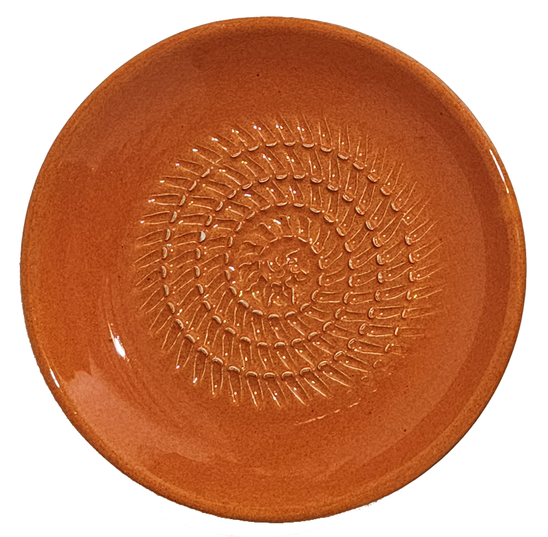 Garlic Grater Plate | Orange