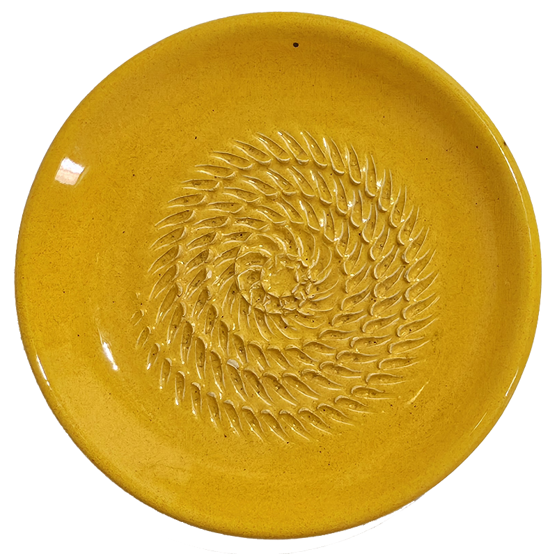 Garlic Grater Plate | Yellow